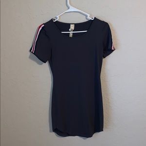 short blue casual dress for women